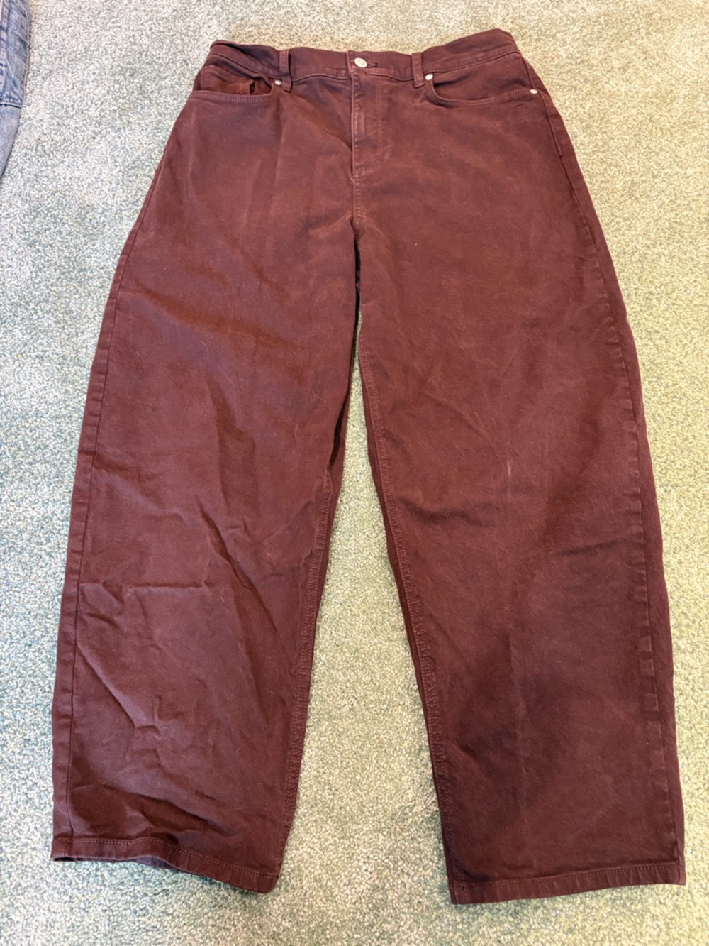 LOFT Wide-Leg Jeans in Brown Denim